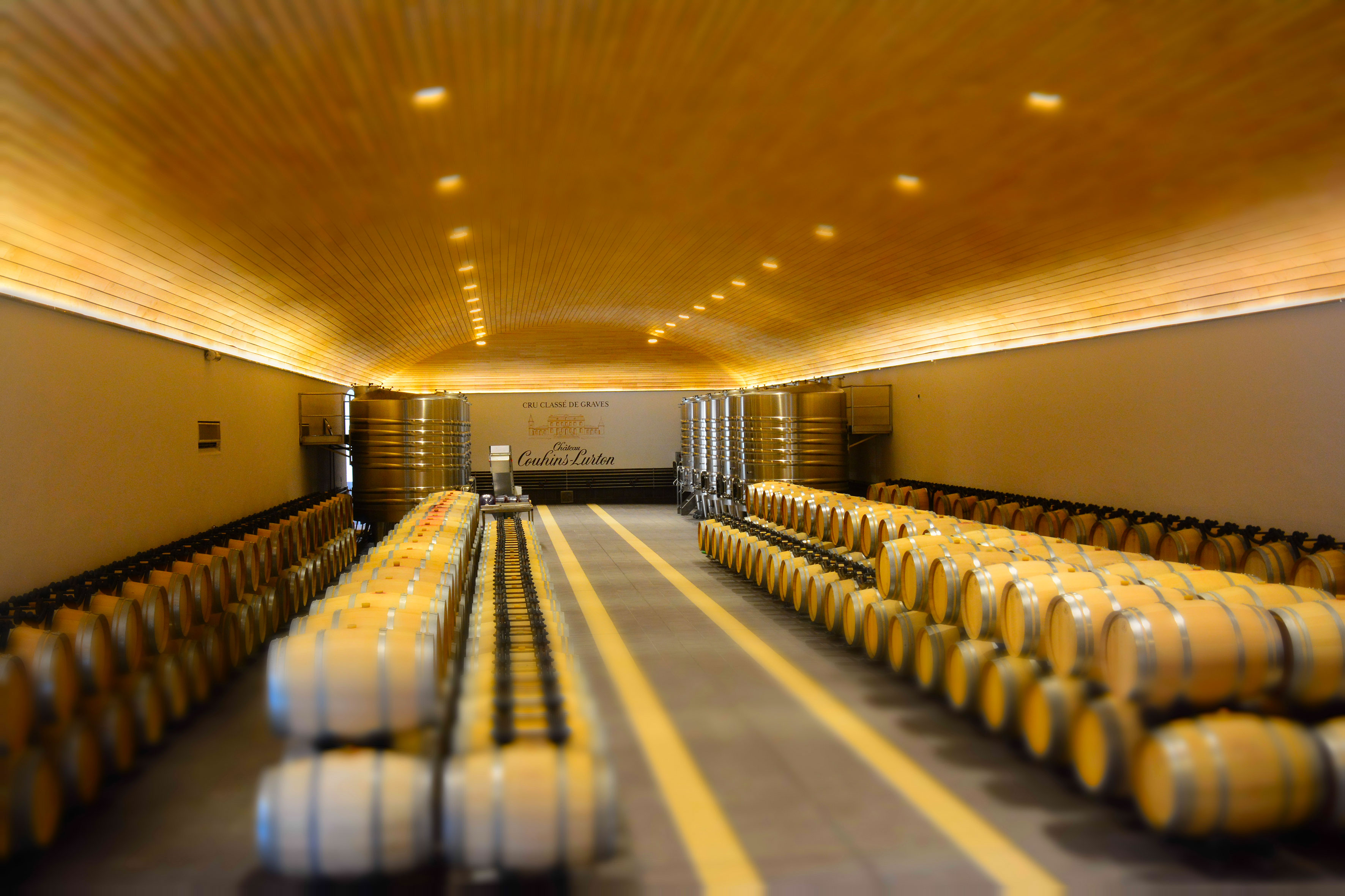 Cellars at Château Couhins-Lurton