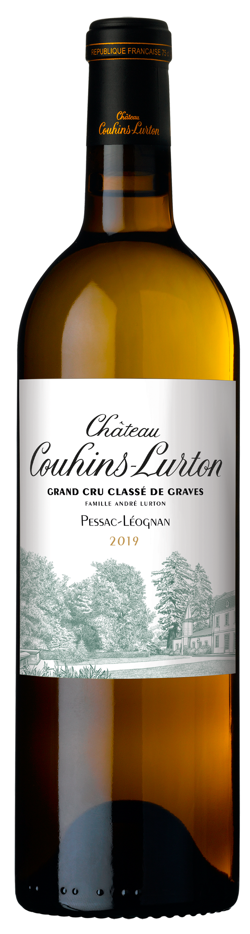 Visuel bouteille Château Couhins-Lurton blanc 2019